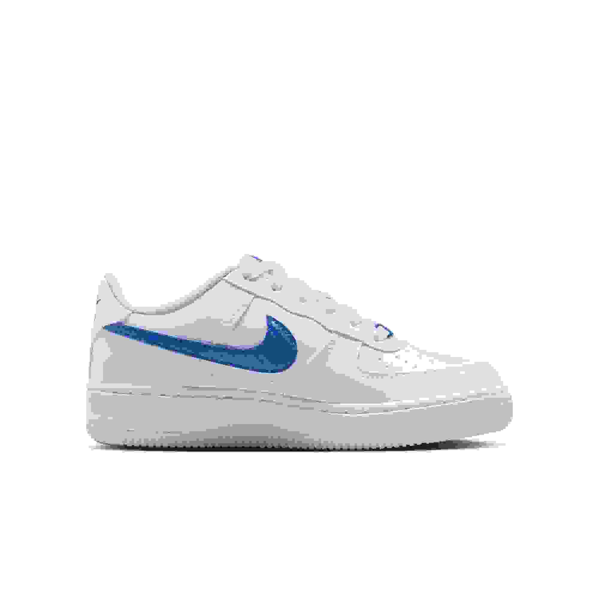 Nike Air Force 1 Tech Essential Grade School Boys' "White/Game Royal" Shoe